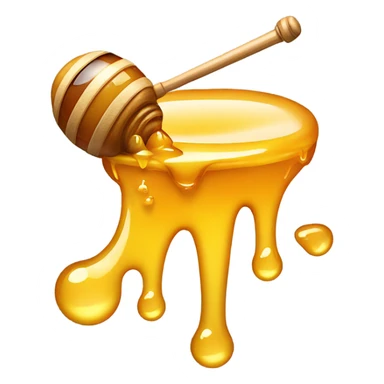 Honey dripping from mouth sticker