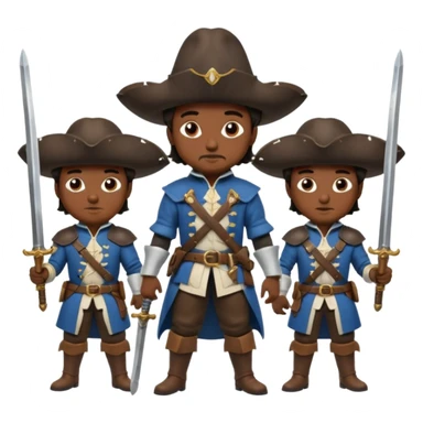 3 musketeers sticker
