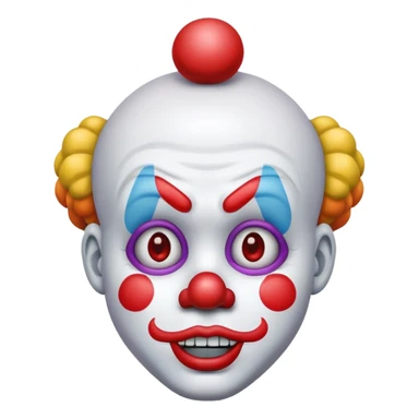 Sad clown emoji sticker