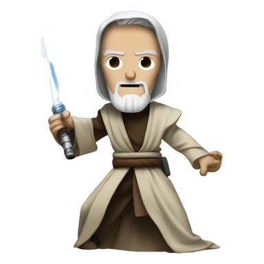 Obi wan kenobi fighting general grievous  sticker