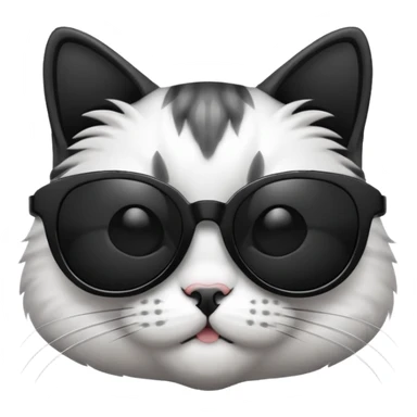 Cat with sunglasses sticker