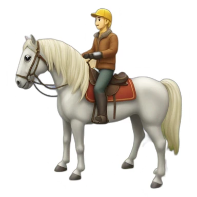 Cheval sur montagne sticker