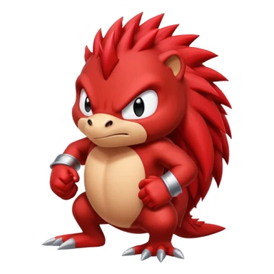Sonic the hedgehog: Knuckles the echidna sticker