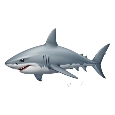 shark out for a walk sticker