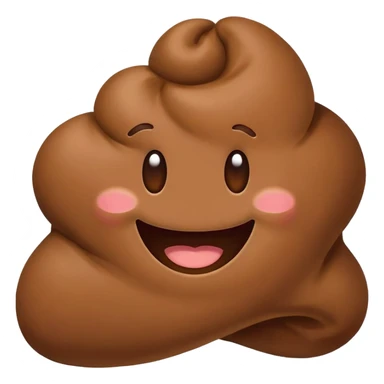happy poop emoji, smiling sticker