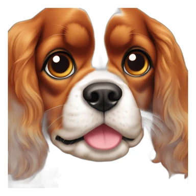 À cavalier King Charles dog sticker