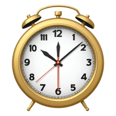 clock with the hands at 7 am sticker