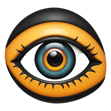 Ãbztrakt eye  with black blob  sticker