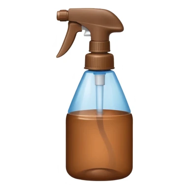 spray bottle brown colored sticker