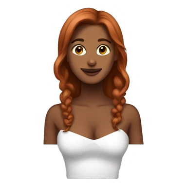 casal de uma mulher ruiva e um homem negro sticker