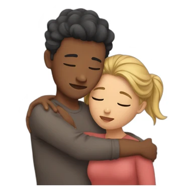Couple cuddle sticker
