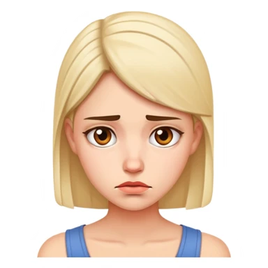 disappointed young woman sticker