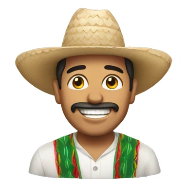 Mexican guy happy  sticker