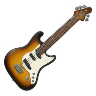 guitare basse sticker