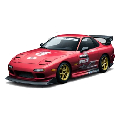 RX7 FC drift sticker