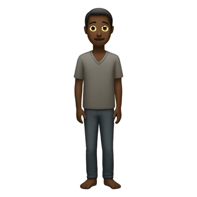 Silloete man holding a Sheba sticker