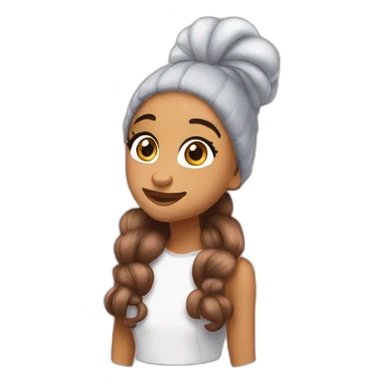 ariana grande faisant dodo sticker