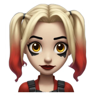 Sad Harley Quinn sticker