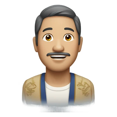 Mexican Korean Chinese man sticker