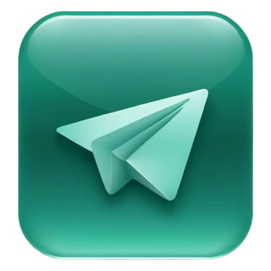 
dark green telegram logo icon without background sticker