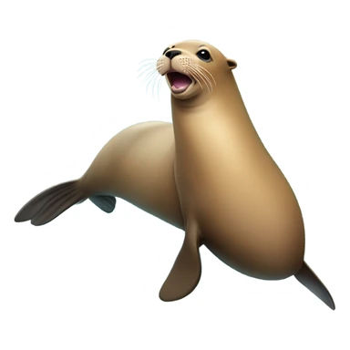 California sea lion sticker