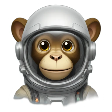 animated space monkey sticker