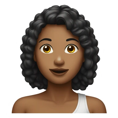 Not naked girl, wink sticker