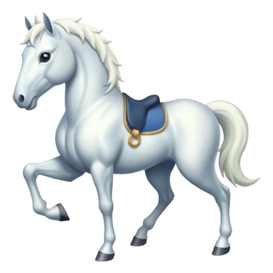 An eight-legged white horse sticker