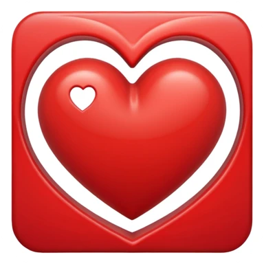 heart with a wavy double outline sticker