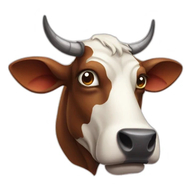 evil cow sticker