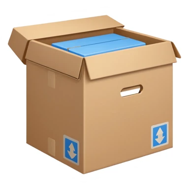 Insulated Delivery Box blue  sticker