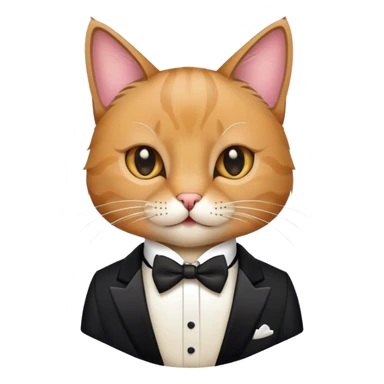 cat in a tuxedo sticker
