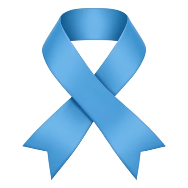blue mental health awareness ribbon, simple, clear, suitable for emoji use sticker