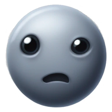 Grey cratery planet sticker