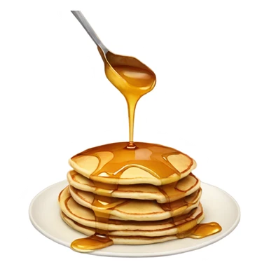 pancakes with syrup sticker