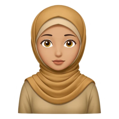 Girl with hijab full body sticker
