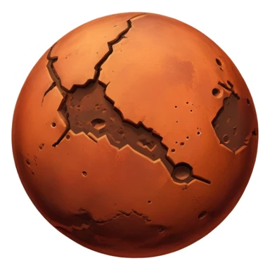 red planet Mars sticker