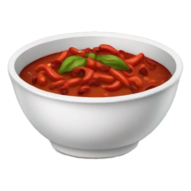 bowl of chili sticker