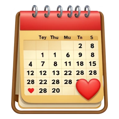 cute kalender , really light yellow/gold/brown themed with maybe a little heart on it. its paper in it and rings at the top of it where the paper is on. it needs to look like its drawed of smt and the rings at the top instead.  sticker