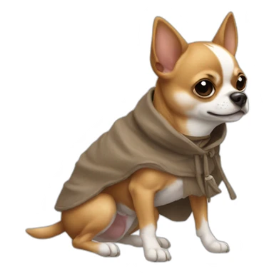 Chiwawa avec un Pancho sticker