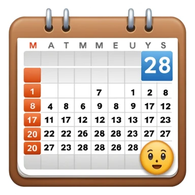 calendar sticker