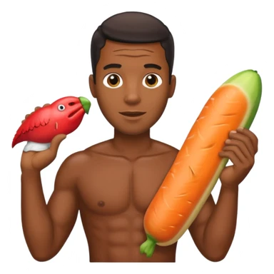 Black guy holding a big dick sticker