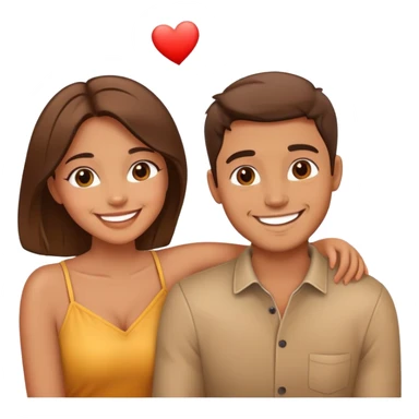 cute couple in love sticker