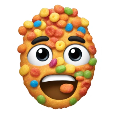 Fruity pebbles cereal sticker