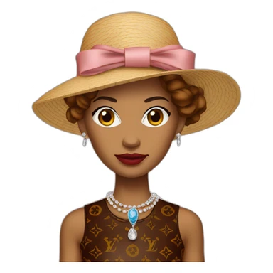 louis vuitton fancy woman sticker