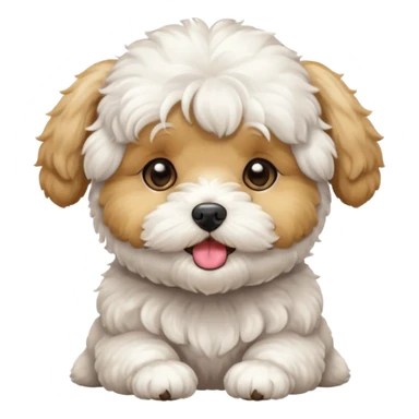 Maltipoo blowing kisses  sticker