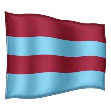 Austria flag with dark burgandy and light blue colours instead sticker