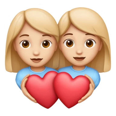 emoji with text 'я 💕 Юльчика', two hearts instead of the word 'люблю' sticker
