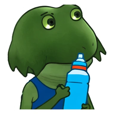 Girl with water sticker