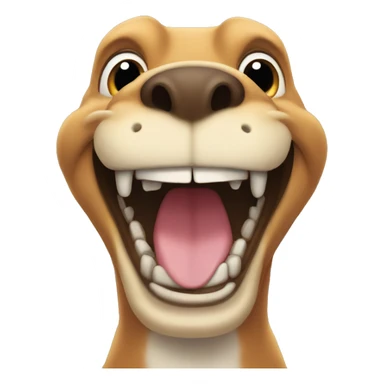 Rex with big smile sticker